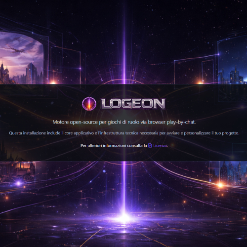 Interfaccia Logeon per creare giochi di ruolo online play by chat